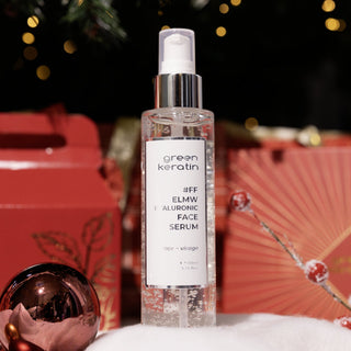 Green Keratin Visage 100ml ELMW – Sérum à l'acide hyaluronique pour le Visage, Sans Parfum