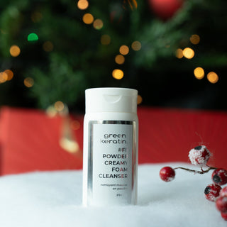 Green Keratin 80g POWDER CREAMY PH: 5.5 - Poudre Nettoyante pour le visage