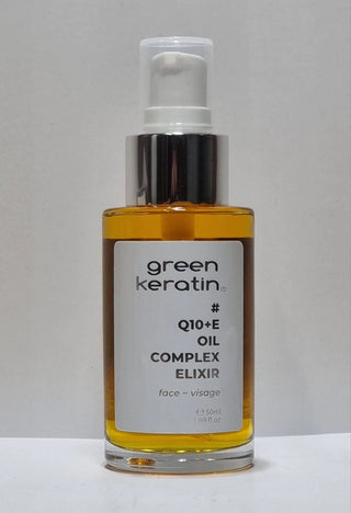 Green Keratin 50ml Q10 Plus Vitamin E Facial Oil Complex Elixir